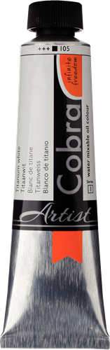 Cobra Artist Water Vermengbare Olieverf Tube 40 ml Titaanwit 105