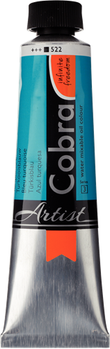 Cobra Artist Water Vermengbare Olieverf Tube 40 ml Turkooisblauw 522