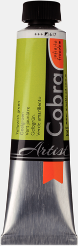 Cobra Artist Water Vermengbare Olieverf Tube 40 ml Geelgroen 617