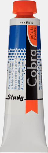 Cobra Study Water Vermengbare Olieverf Tube 40 ml Kobaltblauw (Ultramarijn) 512