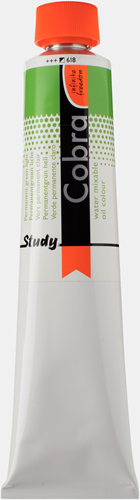 Cobra Study Water Vermengbare Olieverf Tube 200 ml Permanentgroen Licht 618