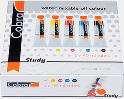 Cobra Study Olieverf Primaire Set 5 x 40 ml