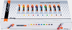 Cobra Study olieverf kist basis | 10 x 40 ml + accessoires