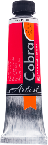 Cobra Artist Water Vermengbare Olieverf Tube 40 ml Pyrrolerood Licht 340