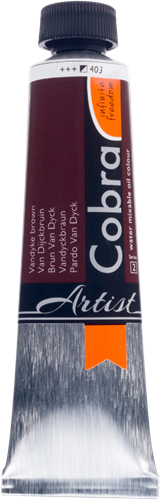 Cobra Artist Water Vermengbare Olieverf Tube 40 ml Van Dijckbruin 403