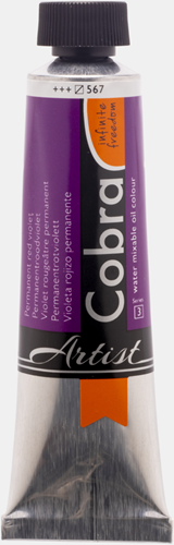 Cobra Artist Water Vermengbare Olieverf Tube 150 ml Permanentroodviolet 567
