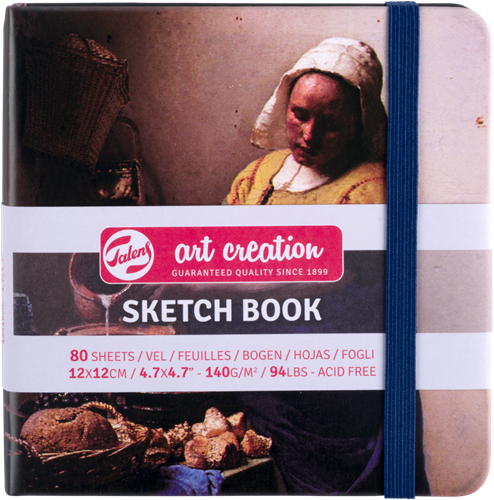 Talens Art Creation Schetsboek Het melkmeisje | 12 x 12 cm, 140 g, 80 vellen