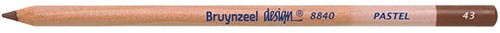 Bruynzeel Design pastelpotlood Donkerbruin #43