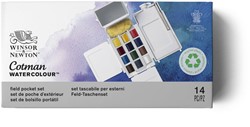 Winsor & Newton Cotman Water Colour Field Pocket Set 12 halve napje No serie