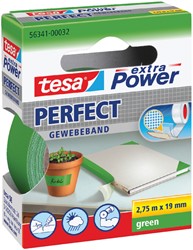 TEXTIELTAPE TESA® EXTRA POWER PERFECT 2.75MX19MM GROEN