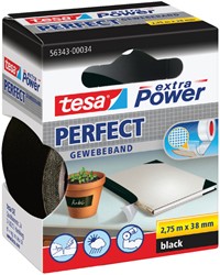 TEXTIELTAPE TESA® EXTRA POWER PERFECT 2.75MX38MM ZWART