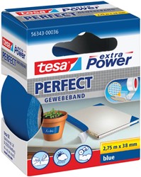 TEXTIELTAPE TESA® EXTRA POWER PERFECT 2.75MX38MM BLAUW