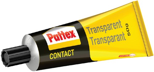 CONTACTLIJM PATTEX TRANSPARANT TUBE 50GRAM OP BLISTER