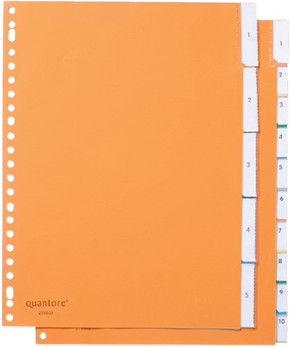 TABBLADEN QUANTORE 23-GAATS 5-DELIG MET VENSTER ASSORTI PP-2