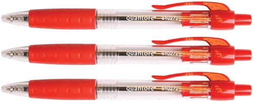 BALPEN QUANTORE GRIP DRUKKNOP ROOD MEDIUM