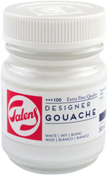 Talens Gouache Extra Fine Quality Fles 50 ml Wit 100