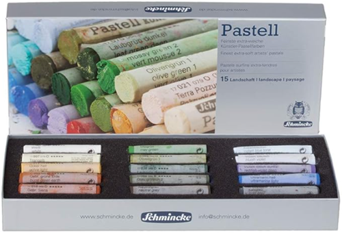 Pastel sets Cardboard set, 15 pastels, landscape