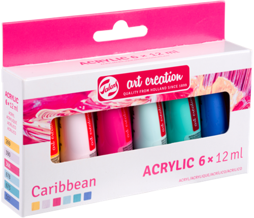 Talens Art Creation Acrylverf set Caribbean | 6 x 12 ml