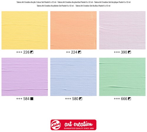 Talens Art Creation Acrylverf set Pastel | 6 x 12 ml-2
