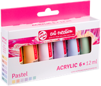 Talens Art Creation Acrylverf set Pastel | 6 x 12 ml