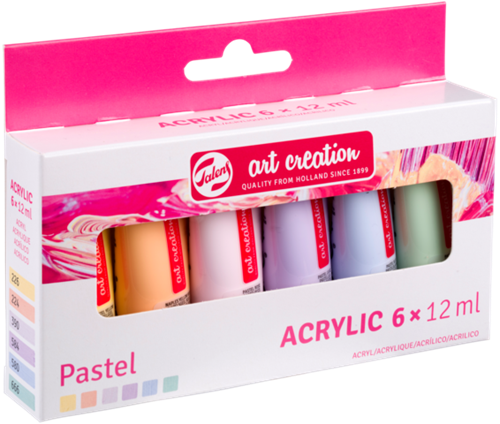 Talens Art Creation Acrylverf set Pastel | 6 x 12 ml