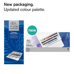 Winsor & Newton Cotman Water Colour Halve nap Studio Set No serie