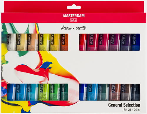 Amsterdam Standard Series acrylverf algemene selectie set | 24 × 20 ml