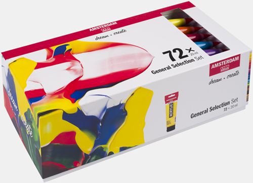 Amsterdam Standard Series acrylverf algemene selectie set | 72 × 20 ml