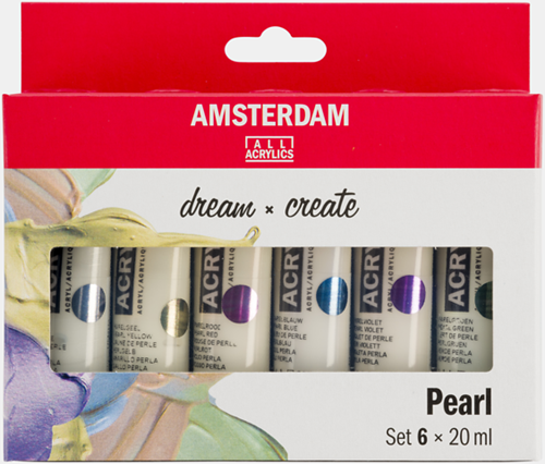 Amsterdam Standard Series acrylverf parelmoer set | 6 × 20 ml