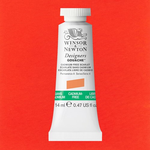 Winsor & Newton Designers Gouache 14ml Cadmium-Free Scarlet Serie 4